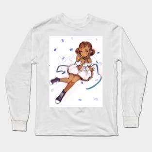 Curly Cute B Long Sleeve T-Shirt